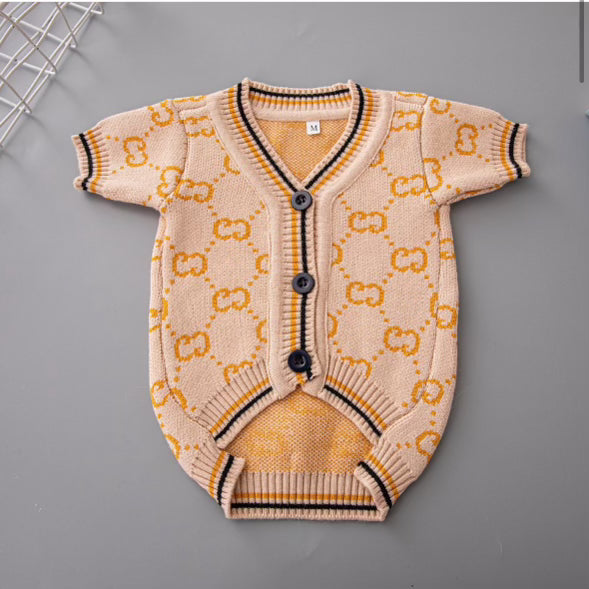 Gg Print Sweater