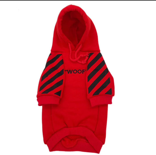 Red Woof Hoodie