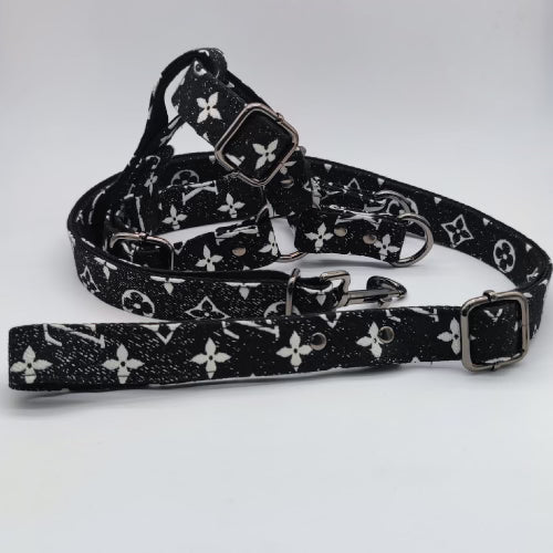 LV Harness, Collar & Leash Set